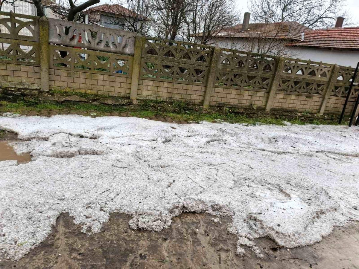 Tekirdağ'da dolu yağışı