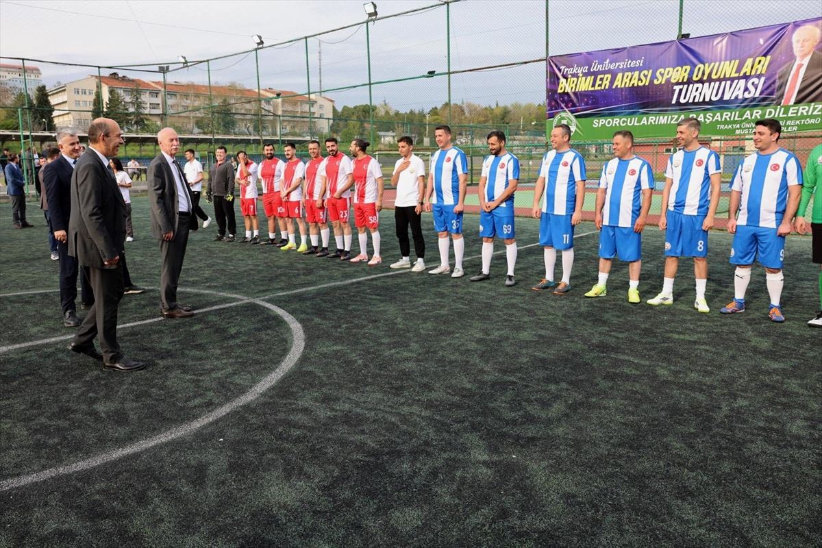Trakya Üniversitesi Birimler Arası Spor Oyunları Turnuvası başladı
