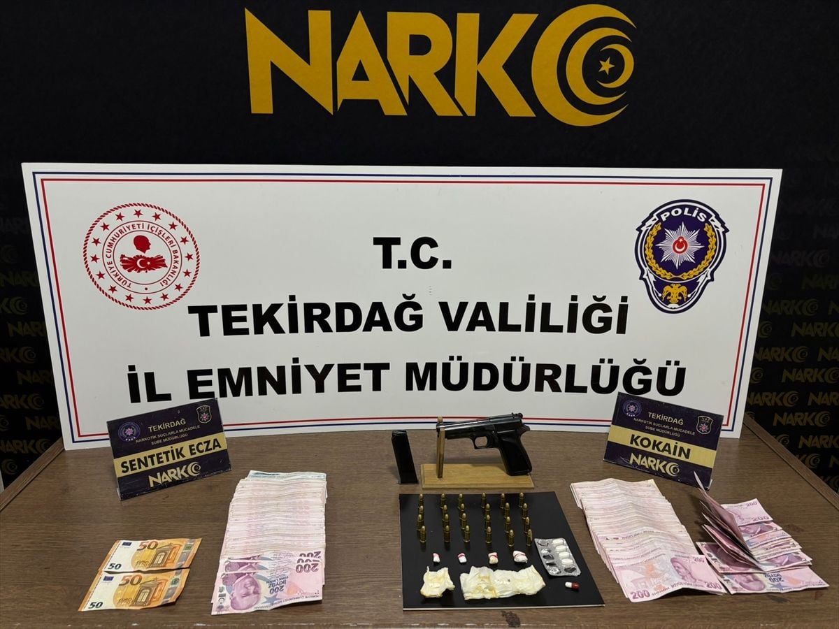 Tekirdağ'da uyuşturucu operasyonlarında yakalanan 12 şüpheli tutuklandı