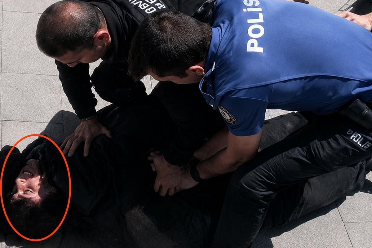 Çorlu'da iki polisimizi şehit eden saldırganın yakalanma anı kamerada