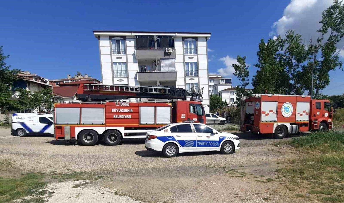 Tekirdağ'da ev yangını