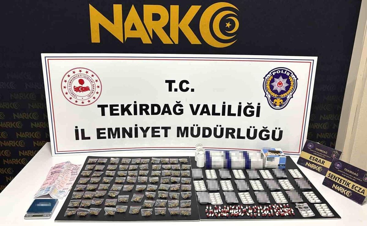 Tekirdağ'da uyuşturucu operasyonları: 110 şüpheliye işlem, 9 tutuklama